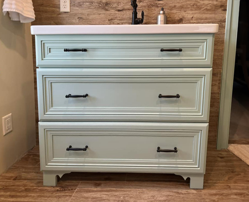 Light Blue Bathroom Vanity