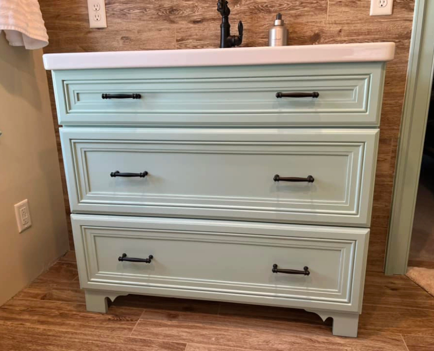 Light Blue Bathroom Vanity