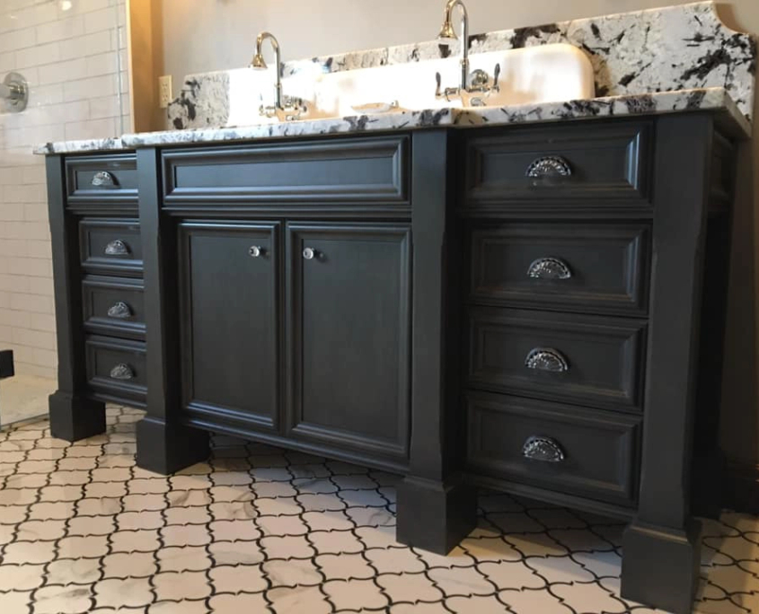 Black Bathroom Vanity