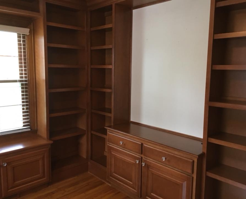 Custom Wooden Walk-In Closet