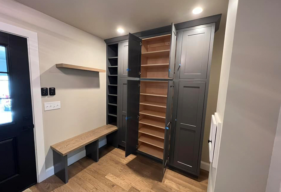 Mudroom Storage with Custom Bench